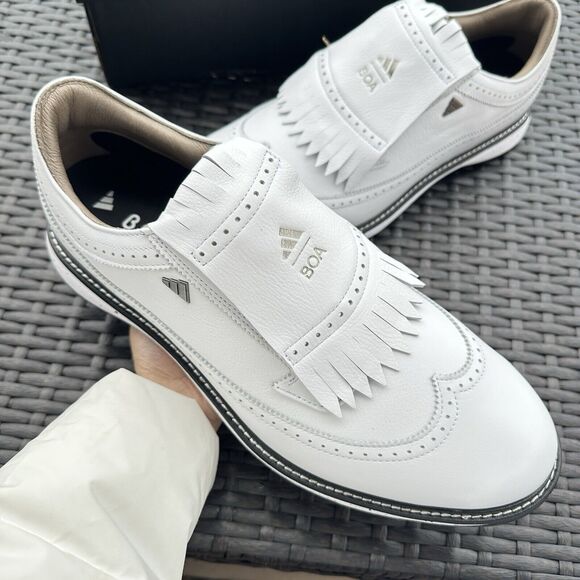 Adidas MC87 Spikeless Golf White Iron Metallic Men\'s Shoes IH4819 main image 5